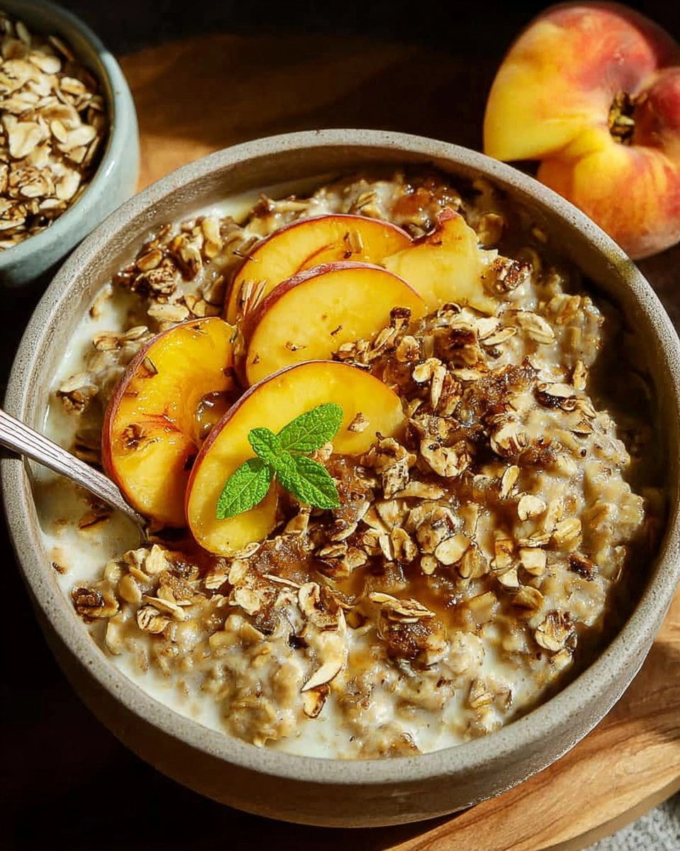 Peach Cobbler Oatmeal 89 Peach Cobbler Oatmeal
