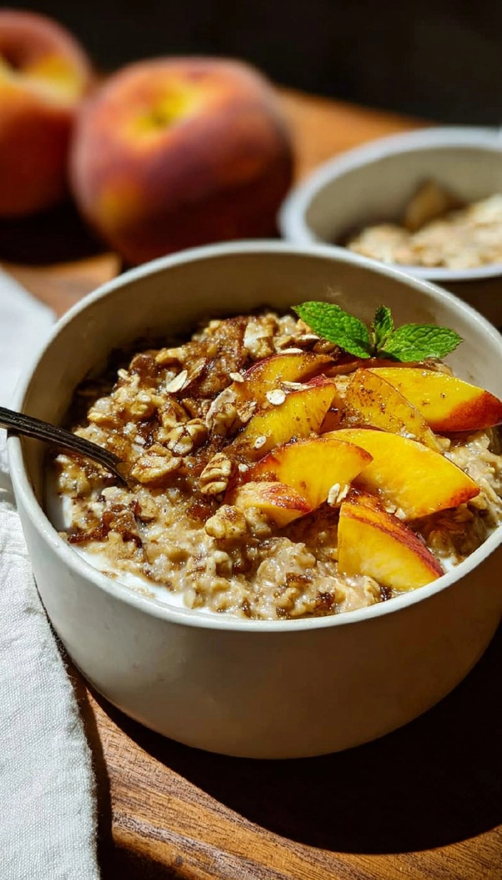 Peach Cobbler Oatmeal 90 Peach Cobbler Oatmeal