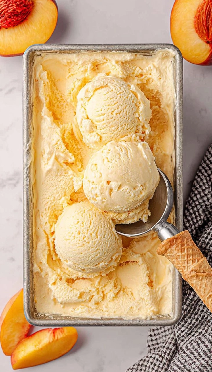 Peach Ice Cream 80 Peach Ice Cream