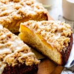 Peach Ricotta Cake with Brown Butter Streusel 141 Peach-Ricotta-Cake-with-Brown-Butter-Streusel-Recipe