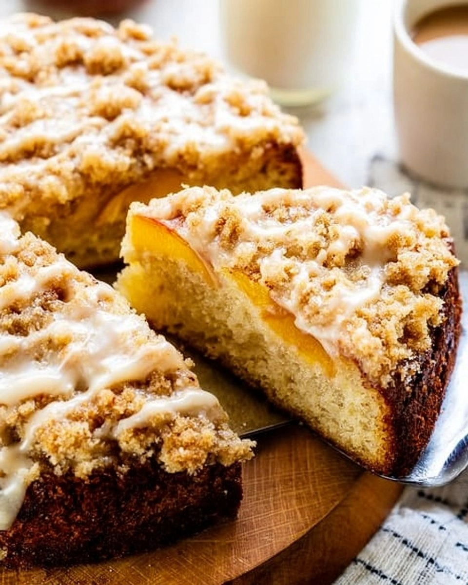 Peach Ricotta Cake with Brown Butter Streusel 139 Peach Ricotta Cake with Brown Butter Streusel