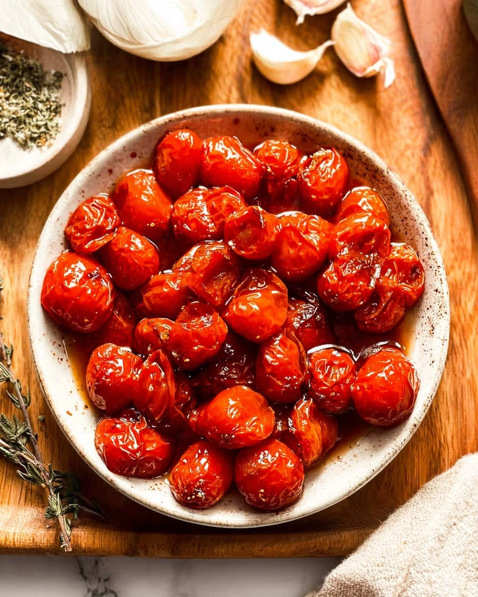 Roasted Cherry Tomatoes with Garlic