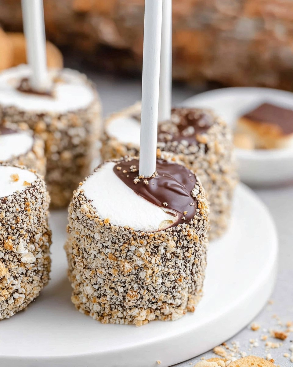 Smores Marshmallow Pops