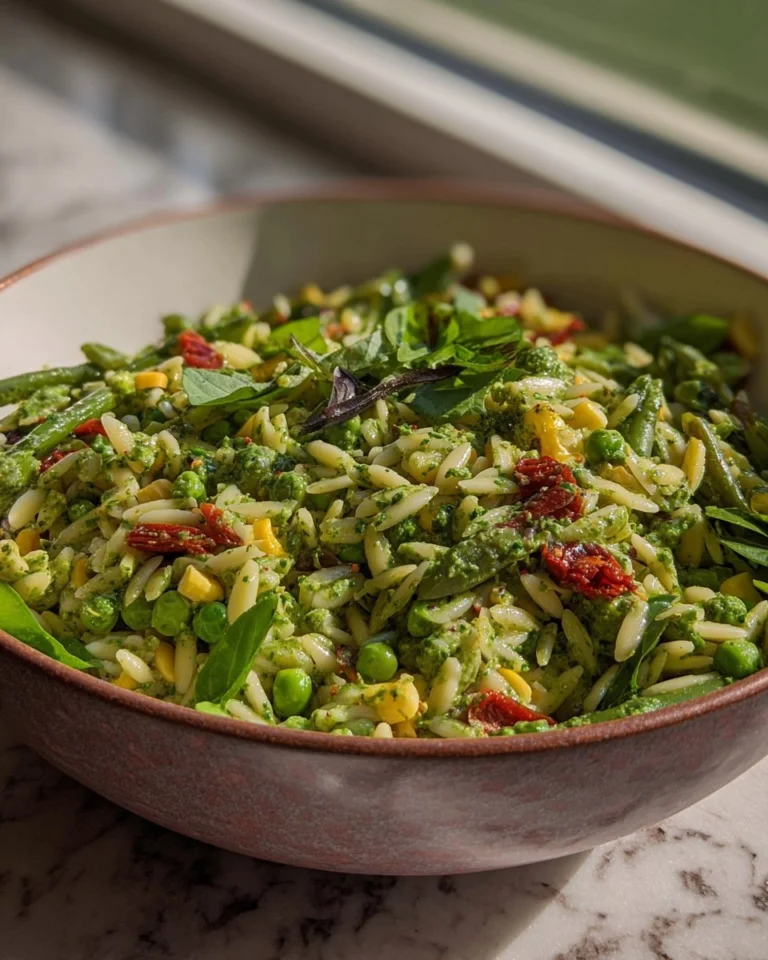 Spring-Orzo-Pasta-Salad-with-Creamy-Basil-Vinaigrette-Recipe