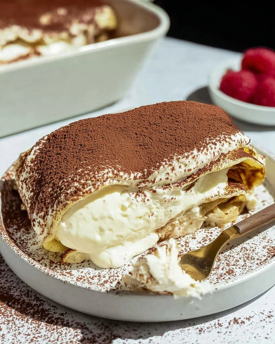 Cottage Cheese Tiramisu Crepe Roll 124 Cottage Cheese Tiramisu Crepe Roll