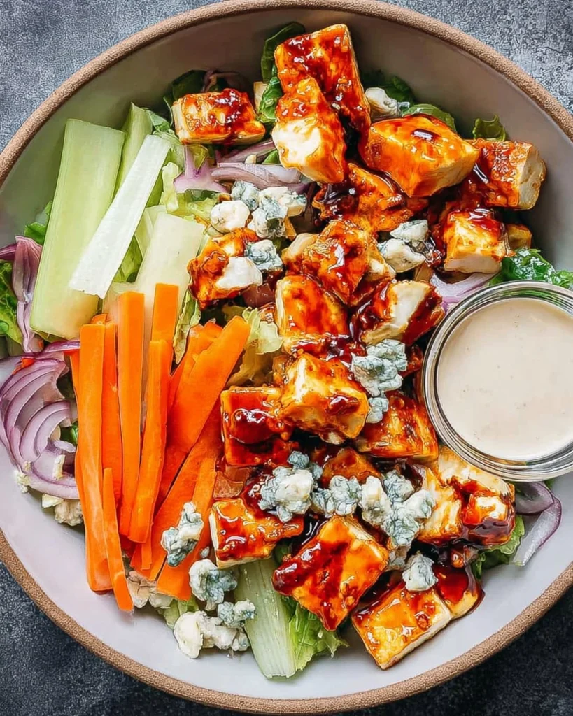 Crispy-Buffalo-Halloumi-Salad-Recipe