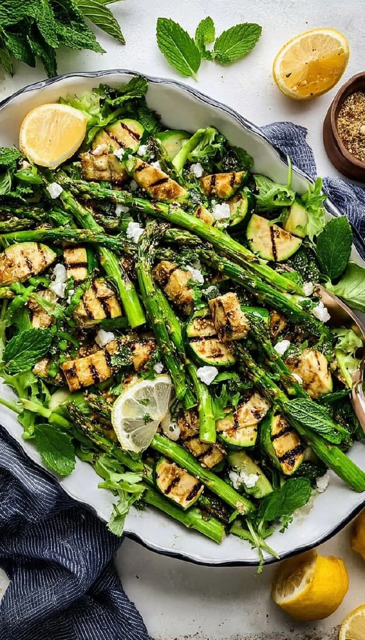 Grilled Asparagus & Zucchini Salad 125 Grilled Asparagus & Zucchini Salad