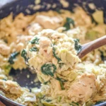 One Pot Spinach Artichoke Chicken Orzo 106 One-Pot-Spinach-Artichoke-Chicken-Orzo-Recipe