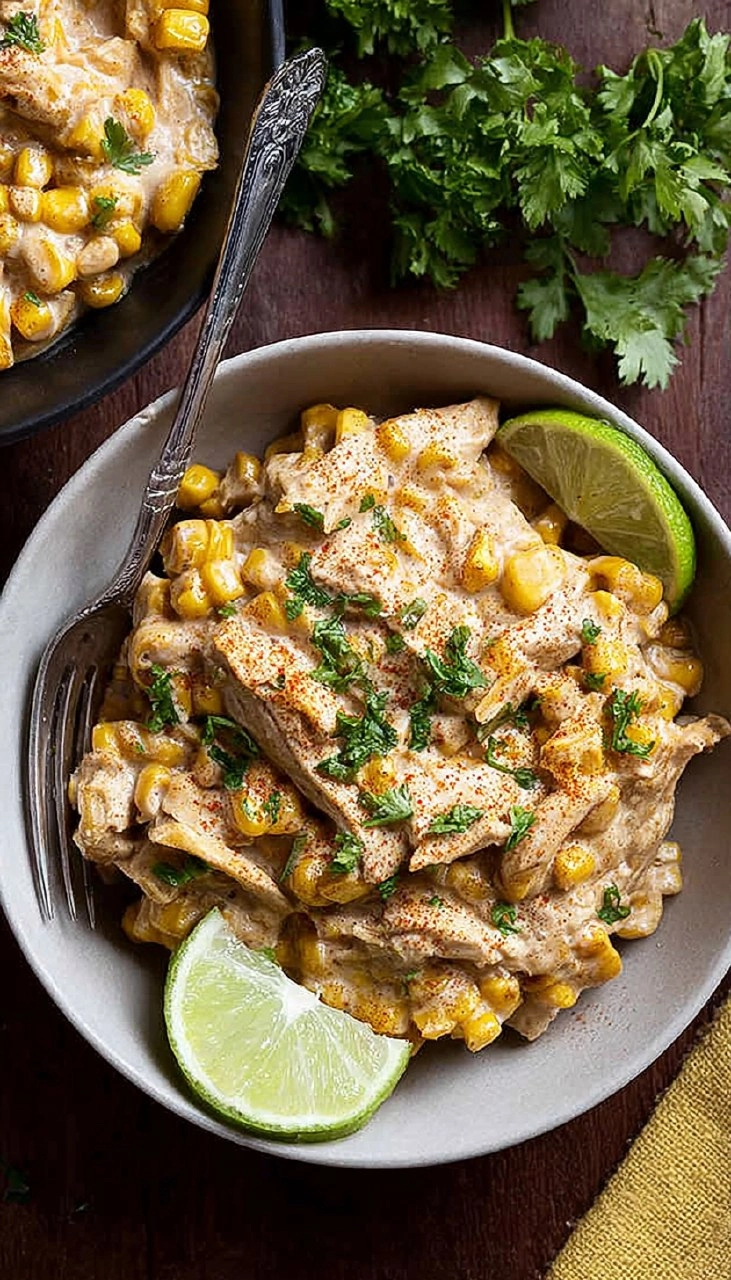 Slow Cooker Street Corn Chicken