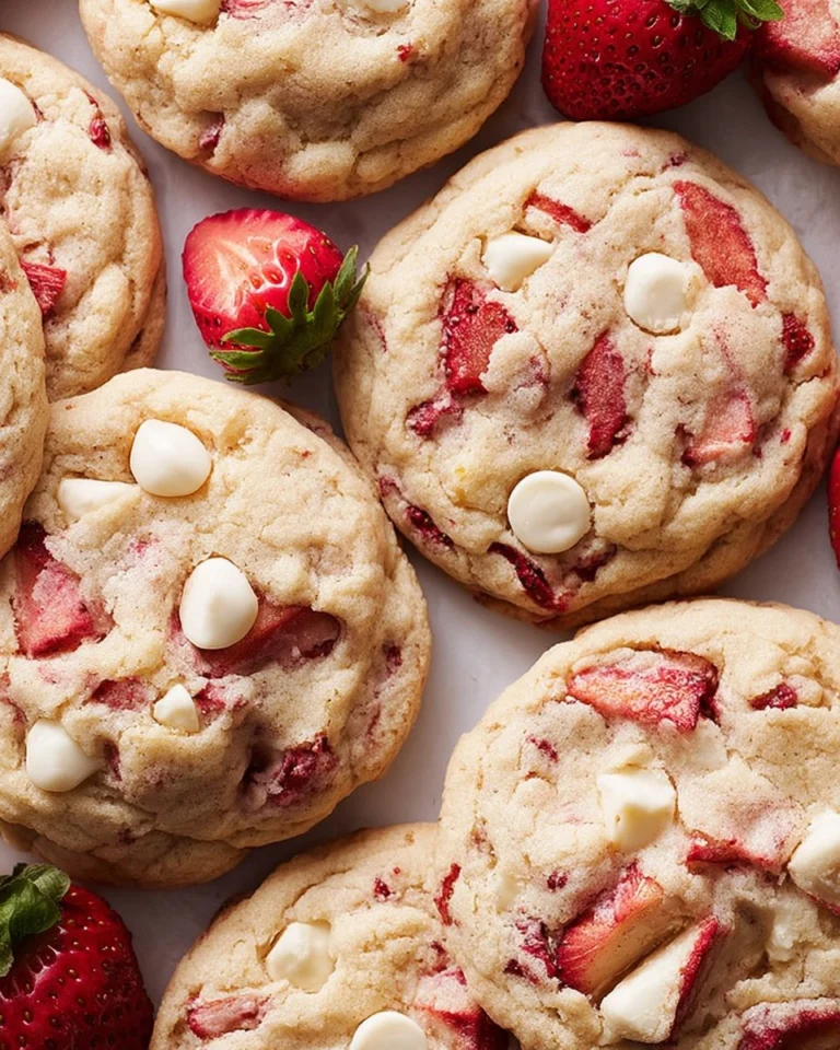 Strawberries-and-Cream-Cookies-The-Best-Strawberry-Flavor-Recipe