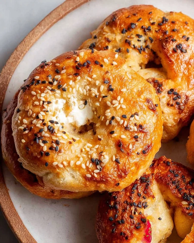 Strawberry-Cottage-Cheese-Bagels-Recipe