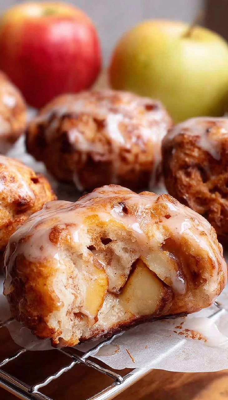 Air Fryer Apple Fritters (With Glaze) 105 Air Fryer Apple Fritters (With Glaze)