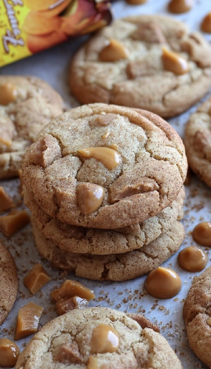 Caramel Apple Cider Cookies