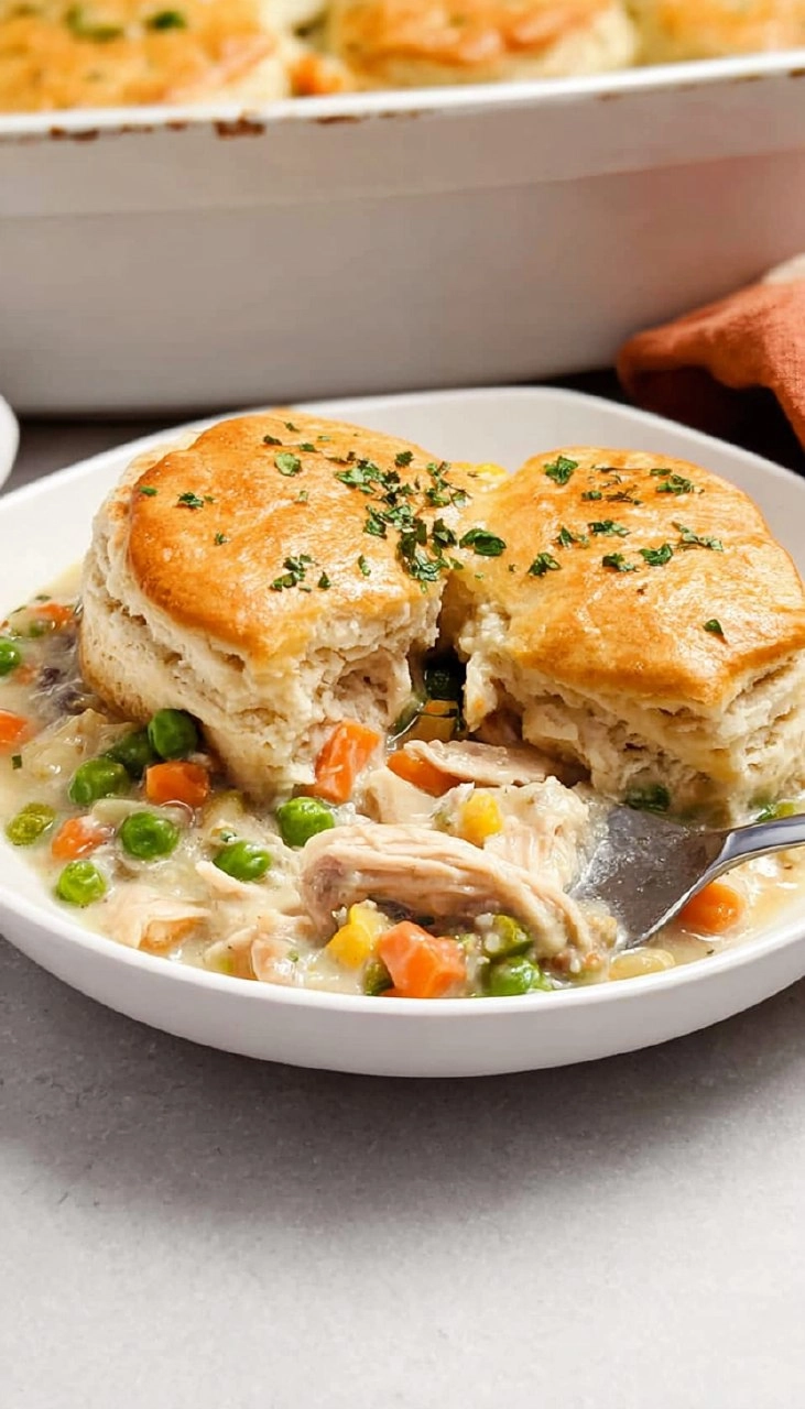 Chicken Pot Pie Casserole With Biscuits 75 Chicken Pot Pie Casserole With Biscuits