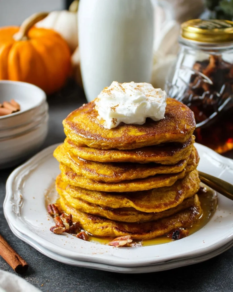 Fluffy-Pumpkin-Pancakes-Recipe