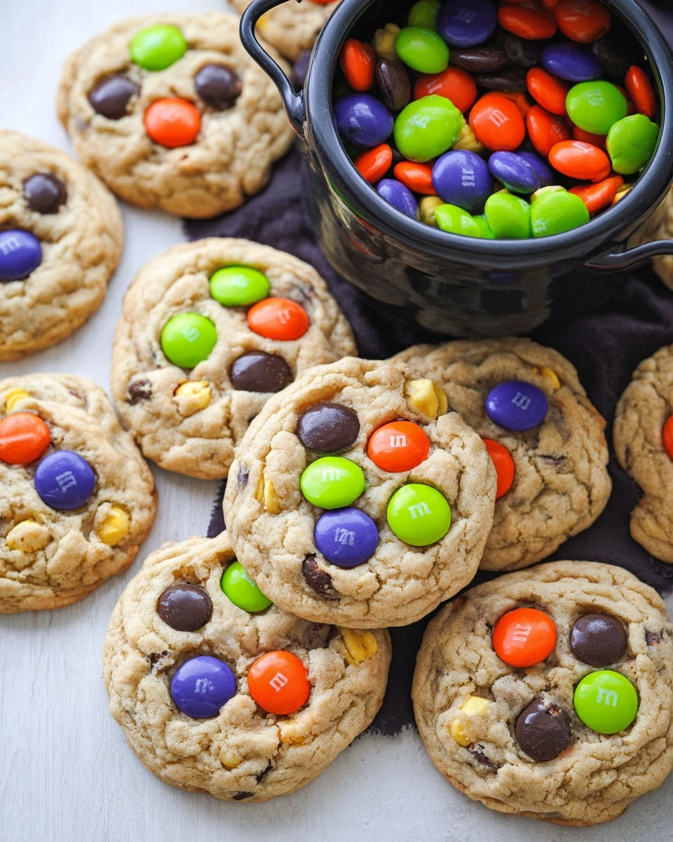 Halloween M&M Cookies 99 Halloween M&M Cookies