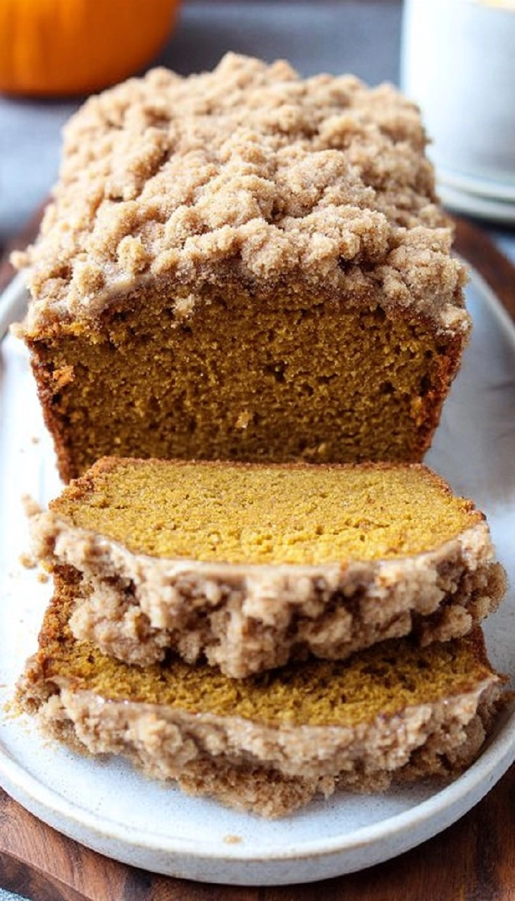 Pumpkin Bread with Crumb Topping 145 Pumpkin Bread with Crumb Topping