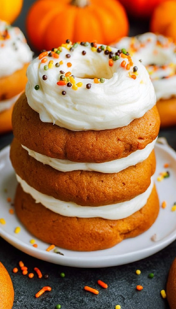 Pumpkin Cookies with Cream Cheese Frosting 120 Pumpkin Cookies with Cream Cheese Frosting