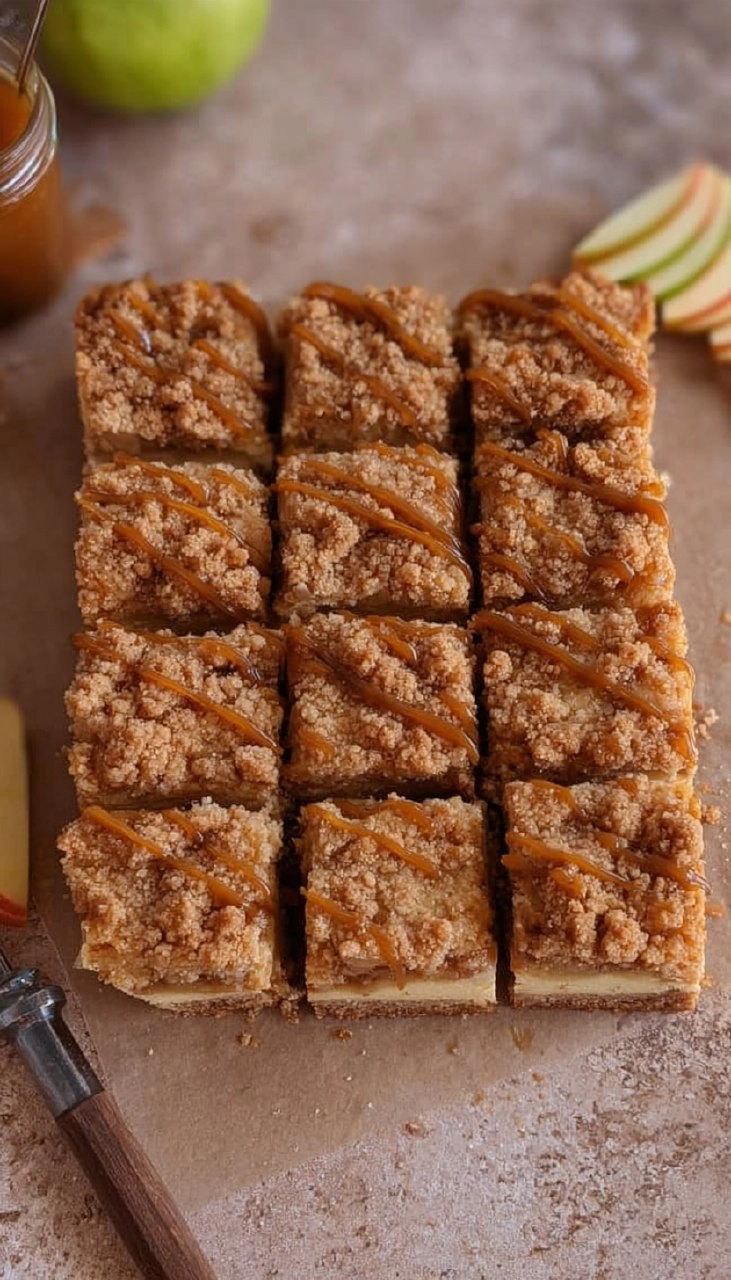 Apple Cheesecake Bars with Streusel Crumble Topping 130 Apple Cheesecake Bars with Streusel Crumble Topping